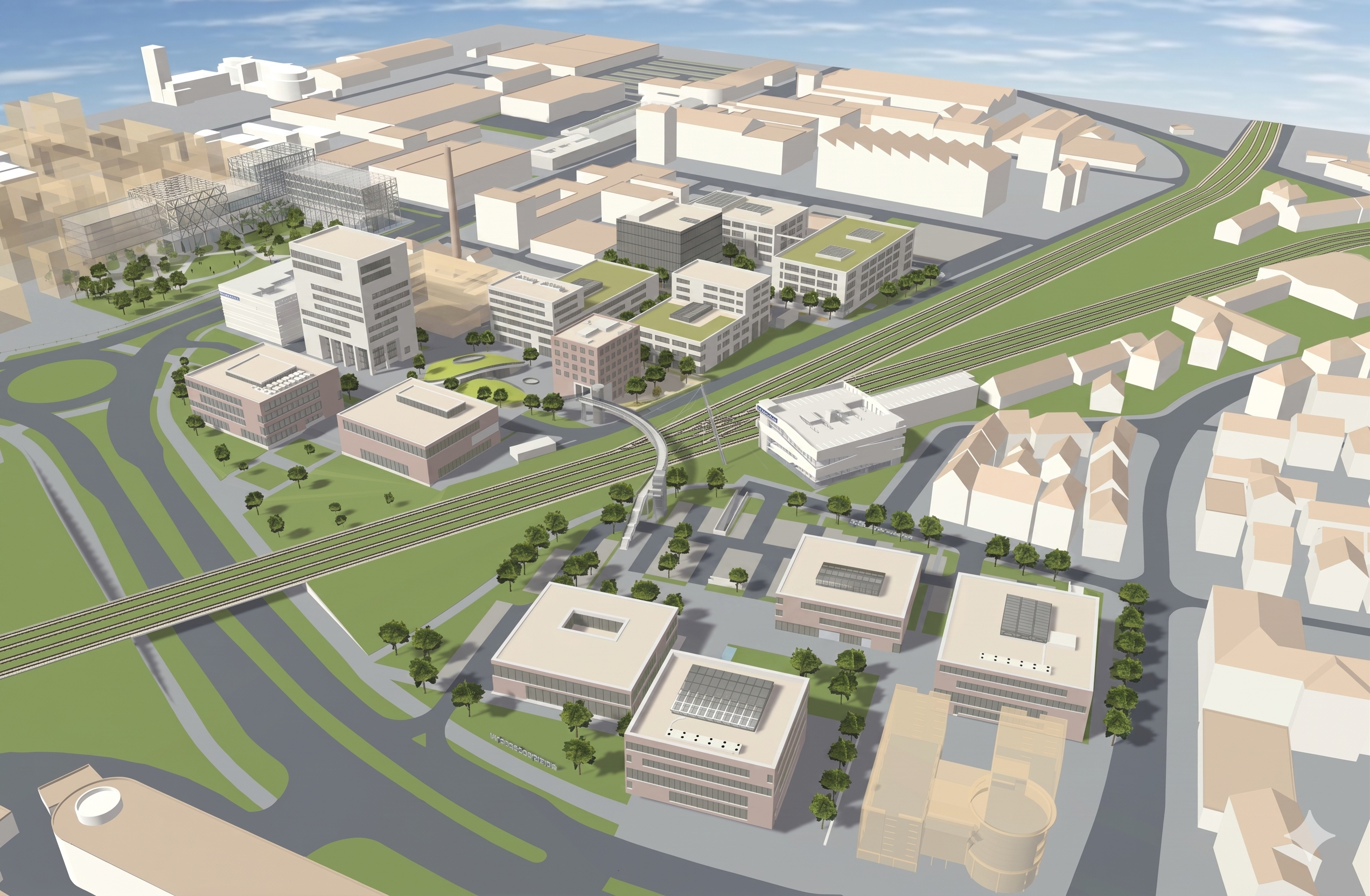 Lageplan des TUM Campus Heilbronn